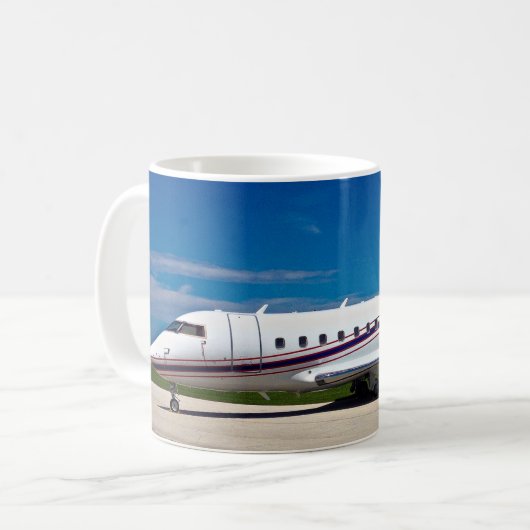 Mug Boue avion Challenger Jet (Devant gauche)