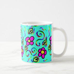 Mug boue bleue arrière - plan