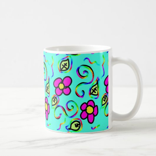 Mug boue bleue arrière - plan (Droite)