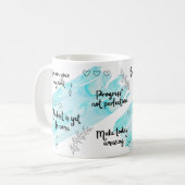 Mug Boue bleue de la positivité (Devant gauche)
