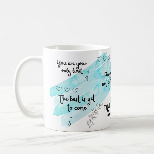 Mug Boue bleue de la positivité (Gauche)