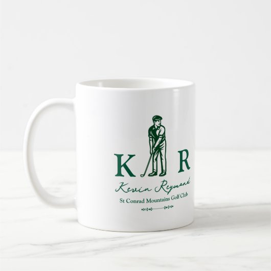 Mug Boue cadeau Golfer (Gauche)