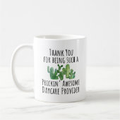Mug Boue-cadeau Merci du fournisseur de garderies (Gauche)