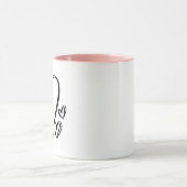Mug Boue cardiaque personnalisable (Centre)