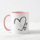 Mug Boue cardiaque personnalisable (Gauche)