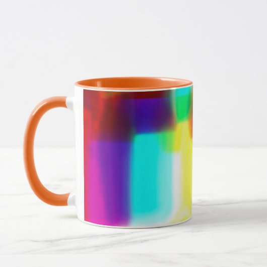 Mug Boue classique Abstraite Popart Arc-en-ciel primai (Gauche)