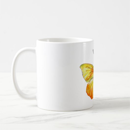 Mug Boue classique de papillon d'aquarelle (Gauche)