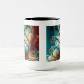 Mug Boue combo de plumes fractales, 15 oz (Centre)