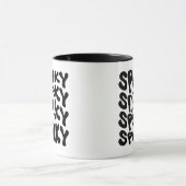 Mug Boue crânienne éffrayante rétro (Centre)