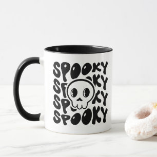 Mug Boue crânienne éffrayante rétro