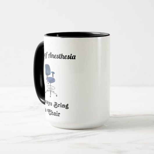 Mug Boue d'anesthésie (Devant gauche)