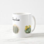 Mug Boue d'aquarelle de Cactus (Devant droit)