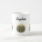 Mug Boue d'aquarelle de Cactus (Centre)
