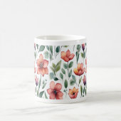 Mug Boue d'aquarelle florale (Centre)