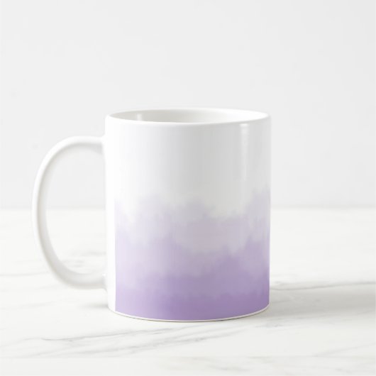 Mug Boue d'aquarelle moderne violette Ombre Gradient (Gauche)