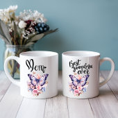 Mug Boue d'aquarelle papillon Messy