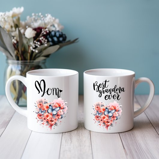 Mug Boue d'aquarelle papillon Messy