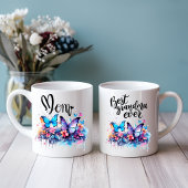 Mug Boue d'aquarelle papillon Messy