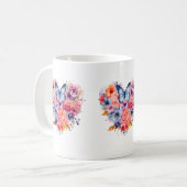 Mug Boue d'aquarelle papillon Messy (Devant gauche)
