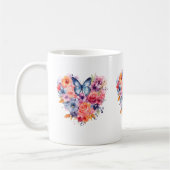 Mug Boue d'aquarelle papillon Messy (Gauche)