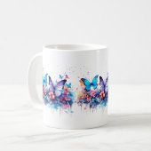 Mug Boue d'aquarelle papillon Messy (Devant gauche)