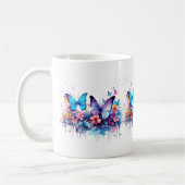 Mug Boue d'aquarelle papillon Messy (Gauche)