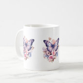 Mug Boue d'aquarelle papillon Messy (Devant gauche)
