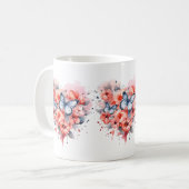 Mug Boue d'aquarelle papillon Messy (Devant gauche)