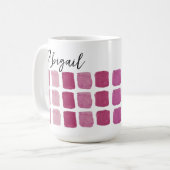 Mug Boue d'aquarelle personnalisée (Devant gauche)