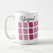 Mug Boue d'aquarelle personnalisée (Gauche)