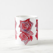 Mug Boue d'aquarelle rouge (Centre)