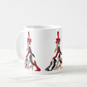 Mug Boue d'arbre de Noël à talons hauts (Devant gauche)