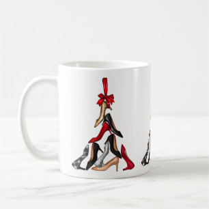 Mug Boue d'arbre de Noël à talons hauts