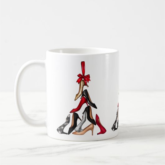 Mug Boue d'arbre de Noël à talons hauts (Gauche)