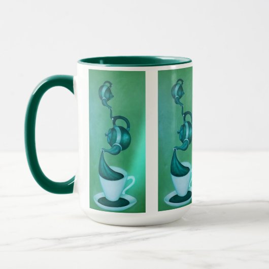 Mug Boue d'art thé vert (Gauche)