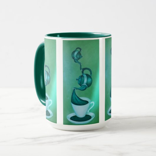 Mug Boue d'art thé vert (Devant gauche)