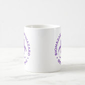 Mug Boue d'avertissement de risque biologique pourpre (Centre)