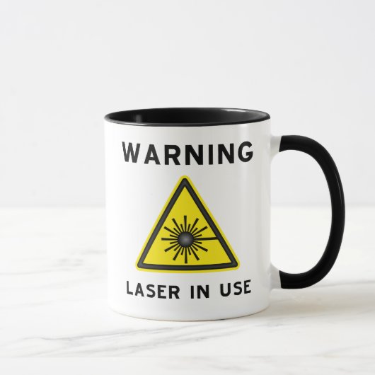 Mug Boue d'avertissement laser (Droite)