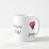 Mug Boue de Birthstone Garnet de janvier (Devant droit)