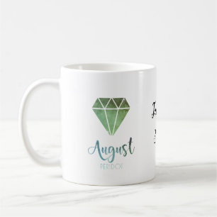 Mug Boue de Birthstone Péridot d'août