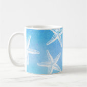 Mug Boue de café aquarelle - Starfish Turquoise (Gauche)
