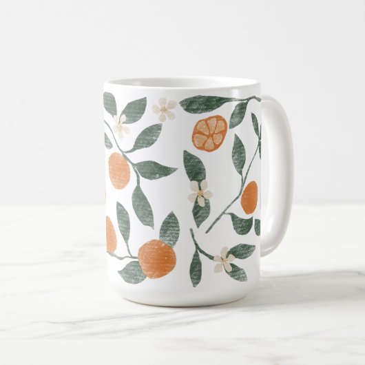 Mug Boue de café aux Oranges (Devant droit)