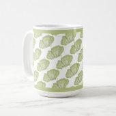 Mug Boue de café aux papillons verts (Devant gauche)