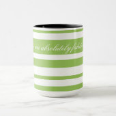 Mug Boue De Café Avec Grandes Pâtes Vertes (Centre)