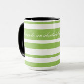 Mug Boue De Café Avec Grandes Pâtes Vertes (Devant gauche)