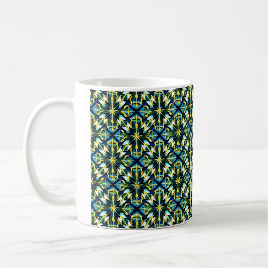 Mug Boue de café avec Motif géométrique (Gauche)