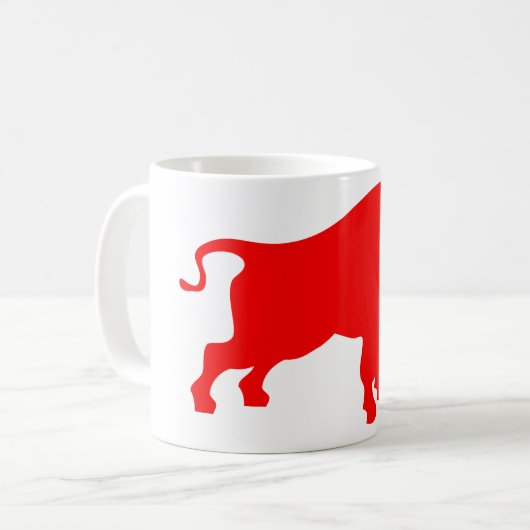Mug Boue de café blanc Red Bull (Devant gauche)
