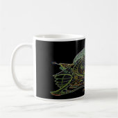 Mug Boue De Café Blanche Avec Vaisseau Art 1 E.1 (Gauche)