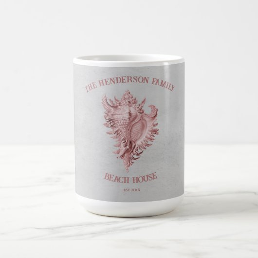 Mug Boue de café Coquille de conque rose (Centre)