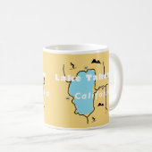 Mug Boue de café du lac Tahoe (Devant droit)